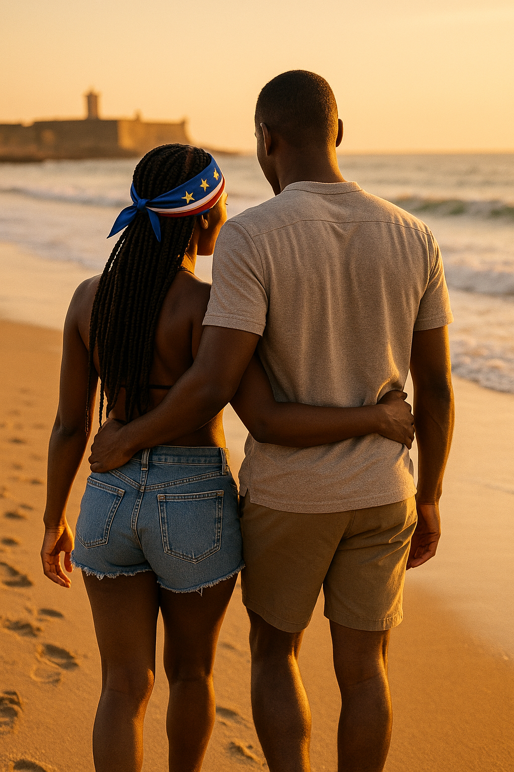 Lenço Bandeira de Cabo Verde