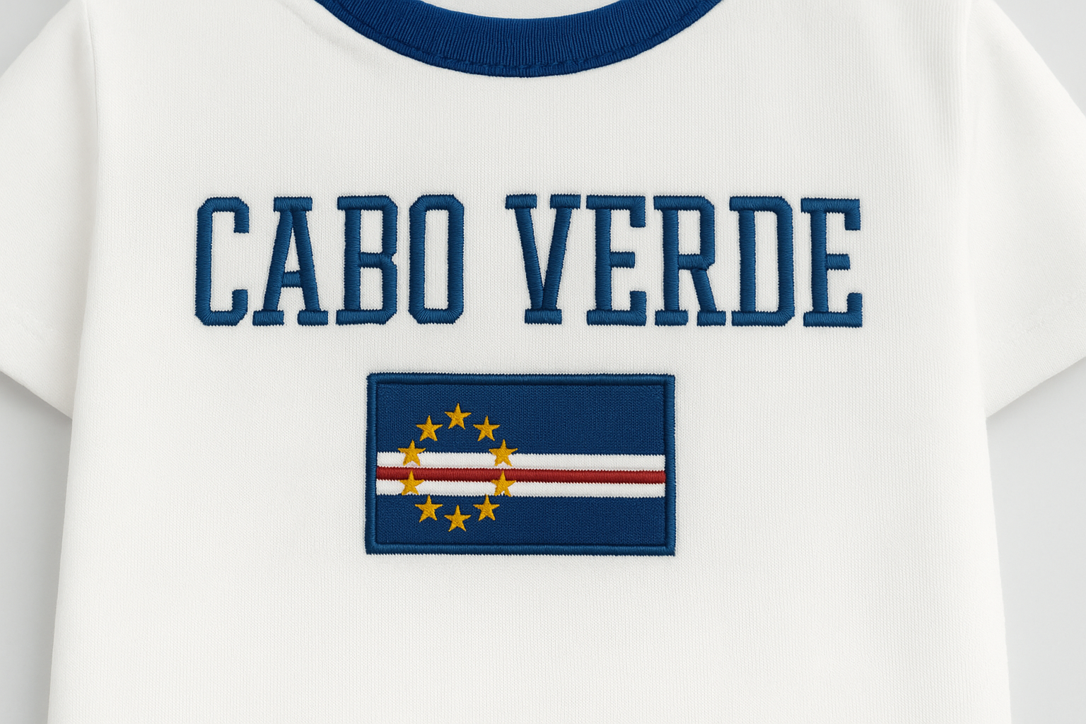 Top  Bandeira de Cabo Verde Bordado